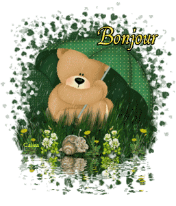 Gif bonjour pluie